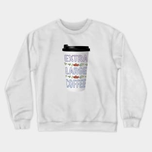 Extra Large Coffee Crewneck Sweatshirt